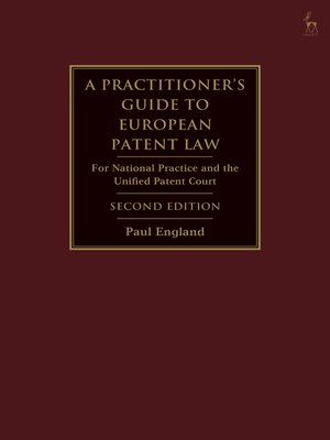 cover image of A Practitioner's Guide to European Patent Law